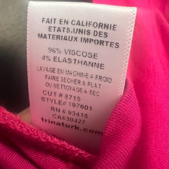 Trina Turk One-Shoulder Fuchsia Jumpsuit - Picture 4 of 4